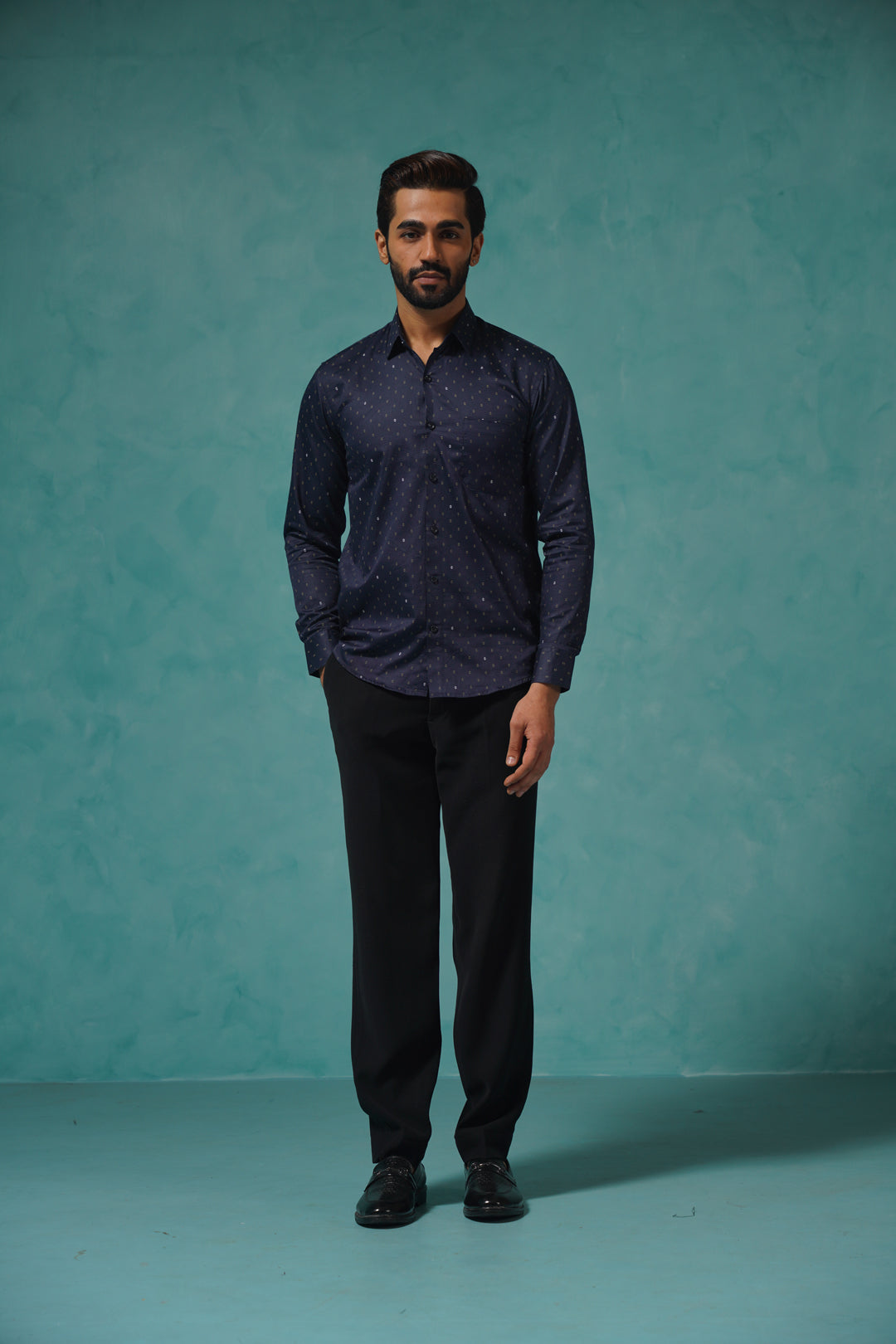Printed Casual Shirt-SF 906 | Cotton Mens Shirt