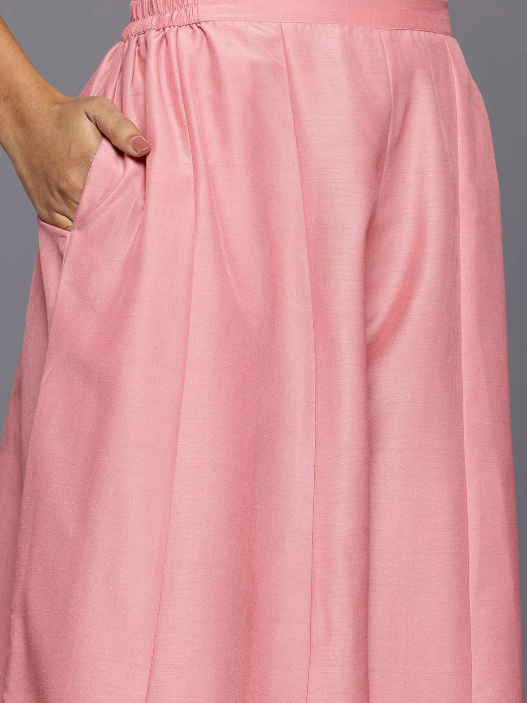 Silk Ethnic Top & Palazzo Co ord Sets with Shrug