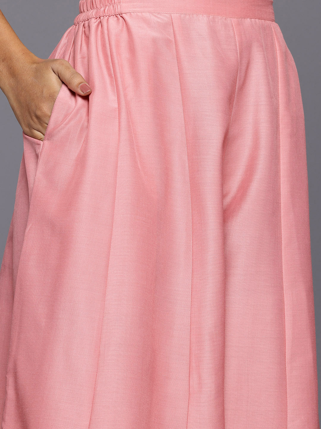 Silk Ethnic Top & Palazzo Co ord Sets with Shrug