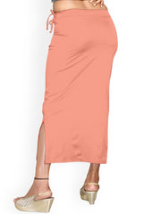 Women's Peach Lycra High Rise Saree Shapewear-5-PL-PEACH