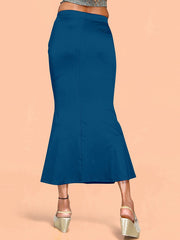 Women's Blue Cotton Lycra High Rise Saree Shapewear-50-FC-CO-BLUE