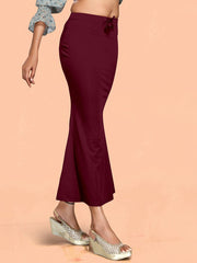 Women's Burgundy Cotton Lycra High Rise Saree Shapewear-52-FC-CO-BURGUNDY
