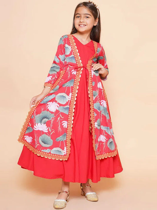 Girls Traditional Wear Ethnic Dress-52K-KDEDCRDP-131 600