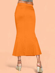 Women's Orange Cotton Lycra High Rise Saree Shapewear-53-FC-CO-ORANGE