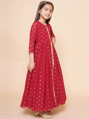 Girls Traditional Wear Ethnic Dress-53K-KDEDGRFP