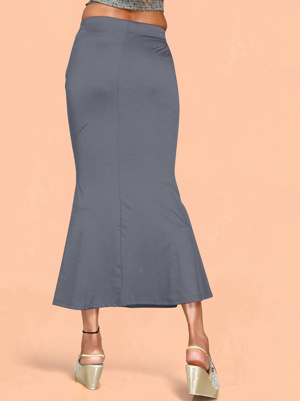 Grey Cotton Lycra High Rise Saree Shapewear