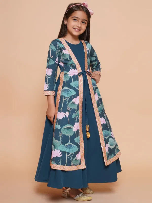 Girls Indian Wear Ethnic Dress - Trendy Traditional Outfit