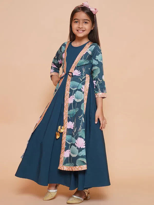 Girls Indian Wear Ethnic Dress - Trendy Traditional Outfit