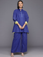 Printed Pure Cotton Tunic With Palazzos-AHTUPZ-COMBO-817
