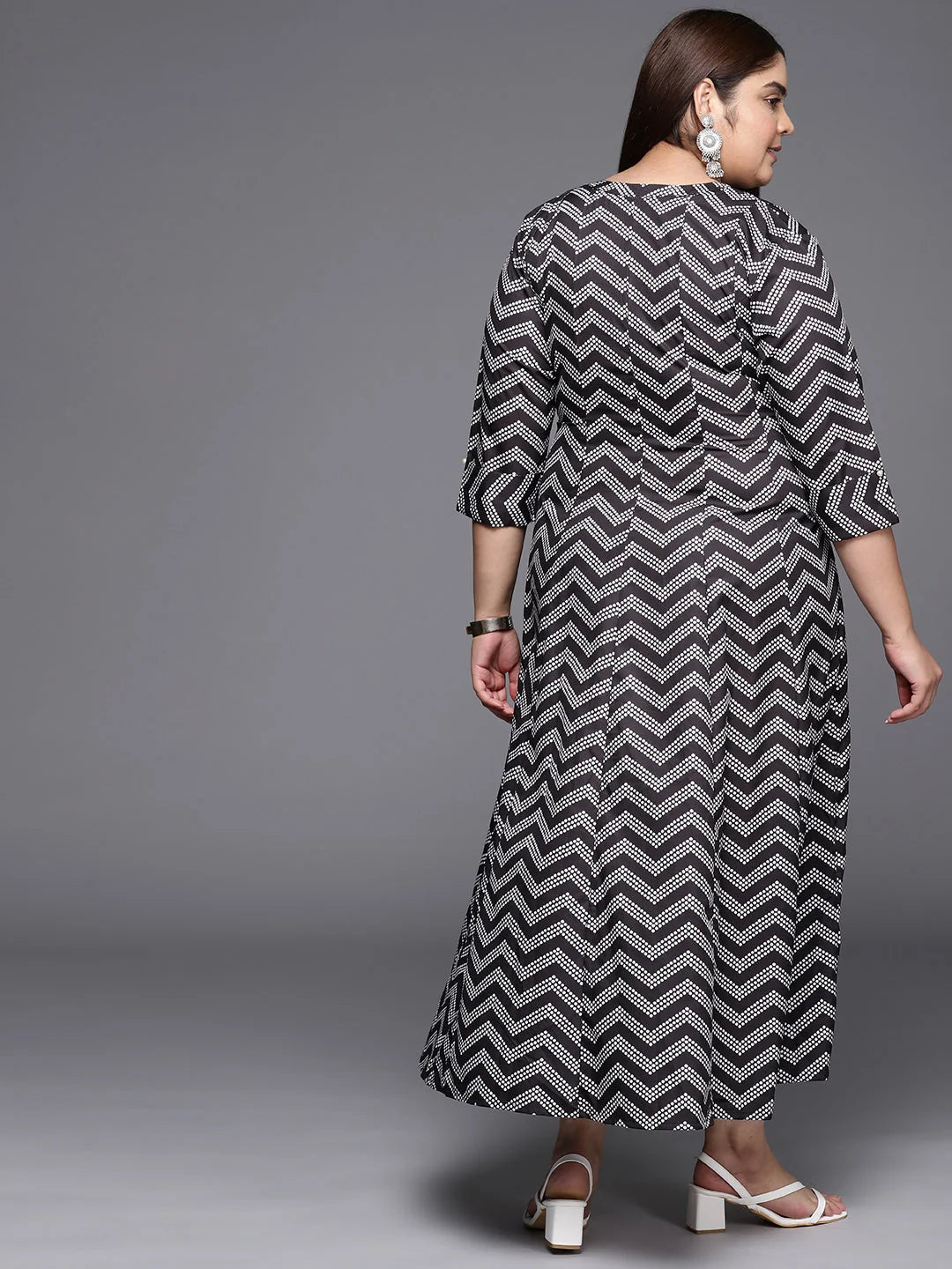 Chevron Midi Dress | Indian Dresses Online
