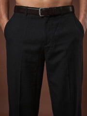 Men Straight Fit Korean Pants ( JFGP 305Black  )