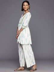 Printed Pure Cotton Tunic With Palazzos-AHTUPZ-COMBO-719