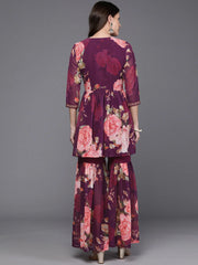 Women Floral Printed Sharara Set-AHTUSH-COMBO-891