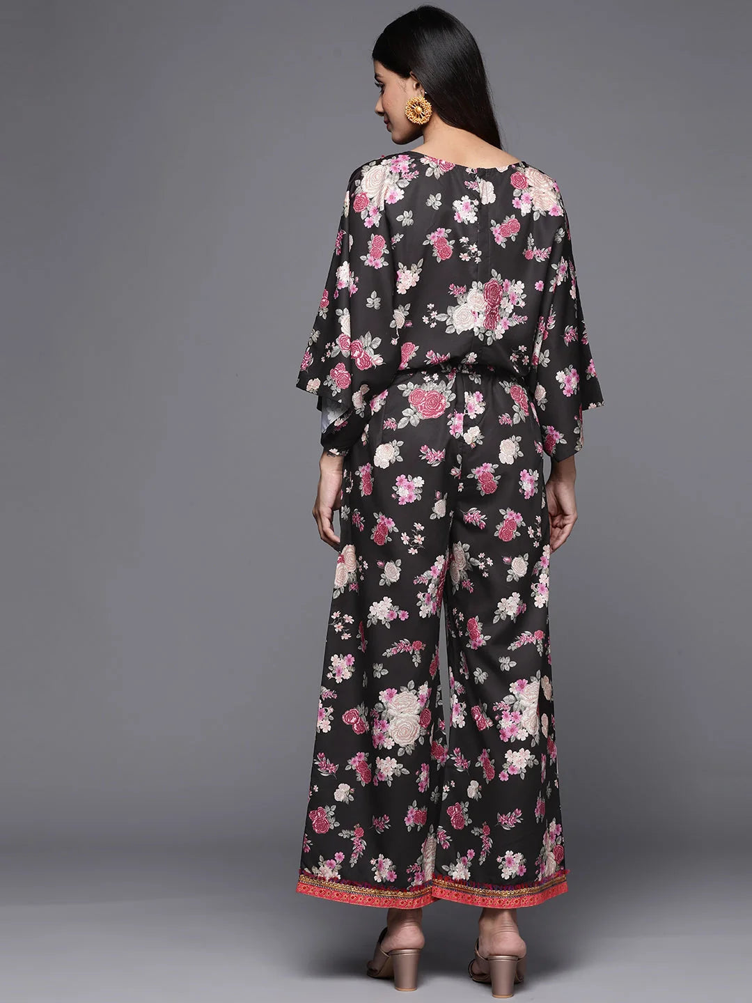 Black Floral Lace Jumpsuit - Women's Jumpsuit Sets Online