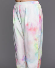 Tie and Dye Crepe Kurta Palazzo Set-AHKUPN-COMBO-967