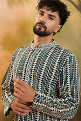 Teal Viscose Rayon Embroidered Straight Kurta MKU1411