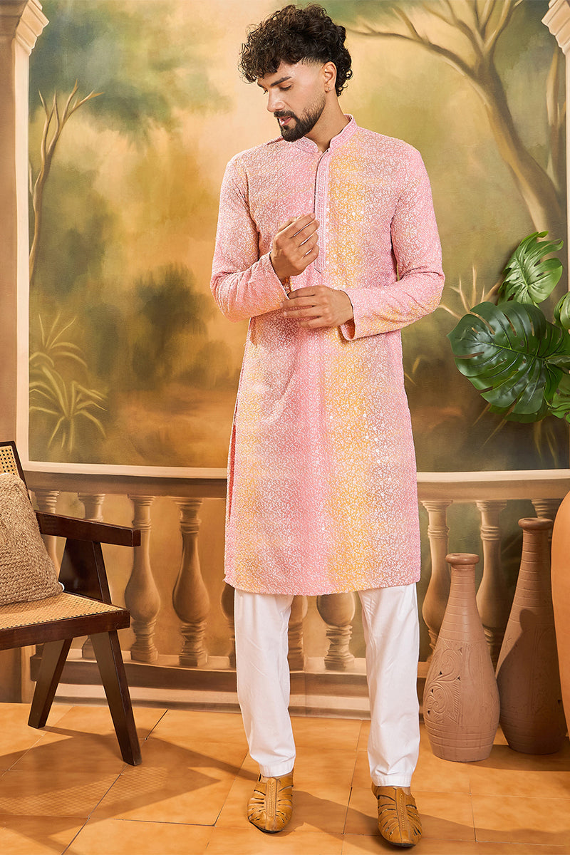 Multi Viscose Rayon Solid Embroidered Straight Kurta MKU1437 | DesiQlo