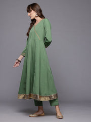 Ahalyaa Printed Angrakha Gotta Patti Kurta with Trousers & With Dupatta
