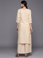 Brown Pure Cotton Printed Kurta Palazzo Set-AHKUPZ-COMBO-524