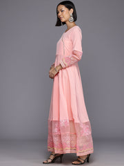 Floral Print Maxi Ethnic Dress with Dupatta-AHEDDU-COMBO-888