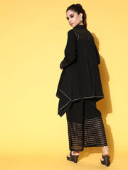 Black Printed Tunic With Palazzos-AHTUPZ-COMBO-569