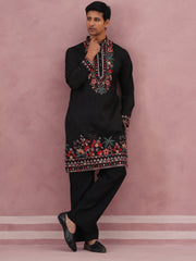 Solid Cotton Pyjama For Men (JOPJ 011 Black )