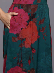 Floral Printed Kurta With Palazzos & Dupatta-AHKUDUPZ-COMBO-1008