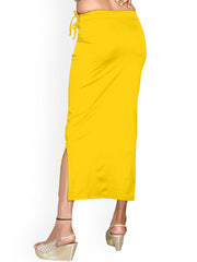 Women's Yellow Lycra High Rise Saree Shapewear-6-PL-YELLOW