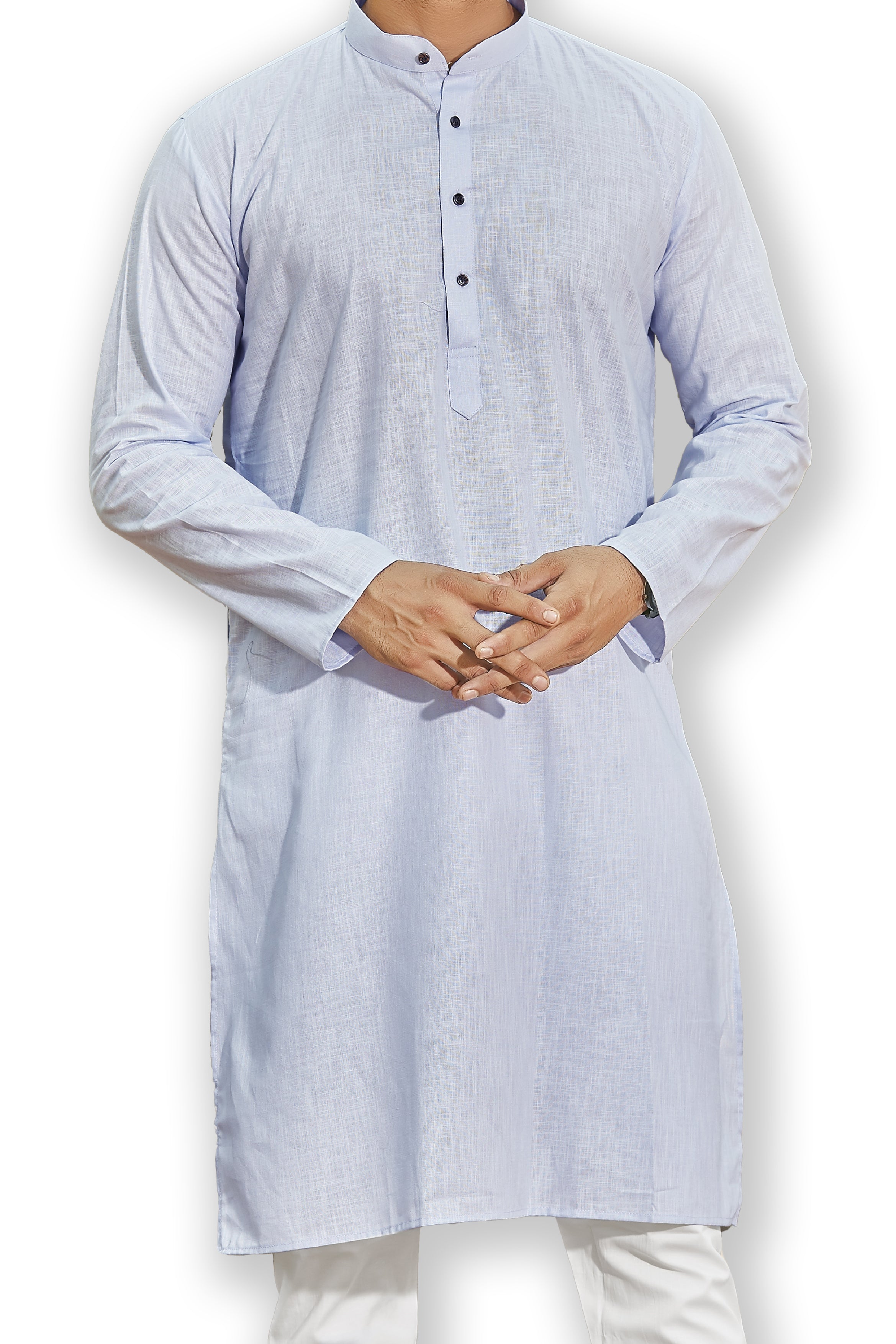 Cotton Kurta for Men - Blue | KPUCLCLGR3 | DesiQlo