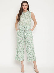 Mint Green Rayon Printed Jumpsuit-AHJSRYWX-891-FF