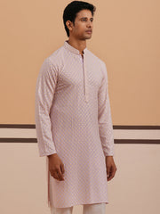 Viscose Rayon Traditional Embroidered Kurta (65KO 5330 Purple ) [FF] [1-1-9]