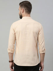 Solid Cotton Blend Short Kurta (65KO 5395 Peach ) [FF] [P-7]