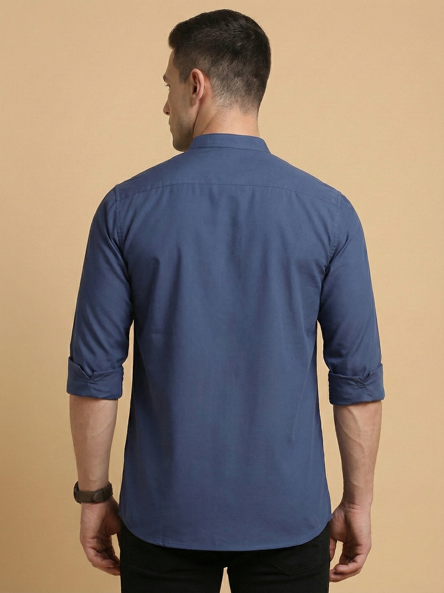 DesiQlo Men Solid Kurta Only - Blue - 65KO_5397Blue_S