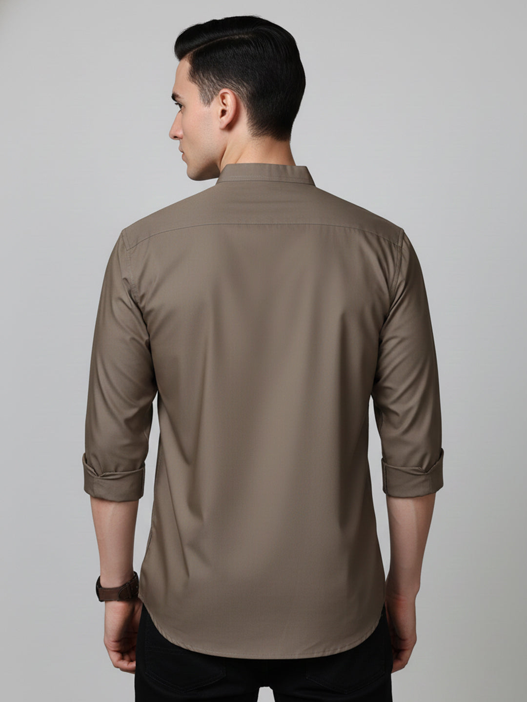 DesiQlo Men Solid Kurta Only - Brown - 65KO_5397Brown_S