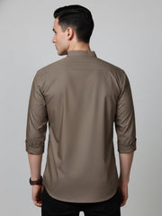 Brown Casual Solid Short Kurta (65KO 5397 Brown ) [FF] [P-7]