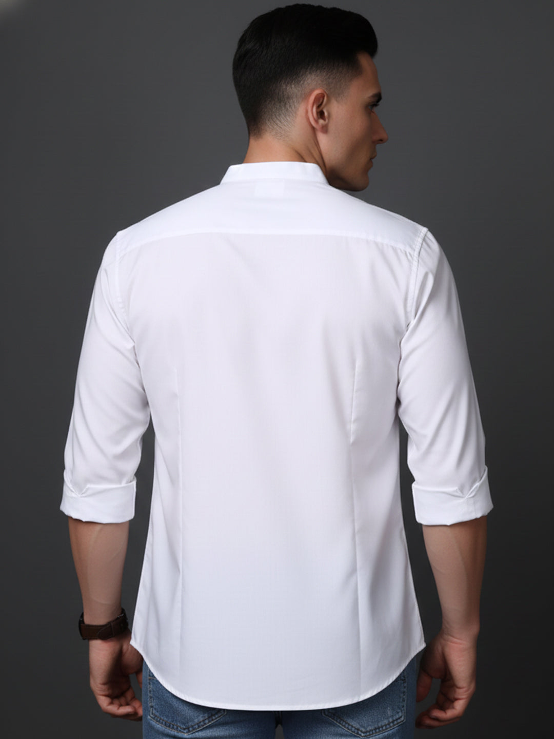 DesiQlo Men Solid Kurta Only - White
