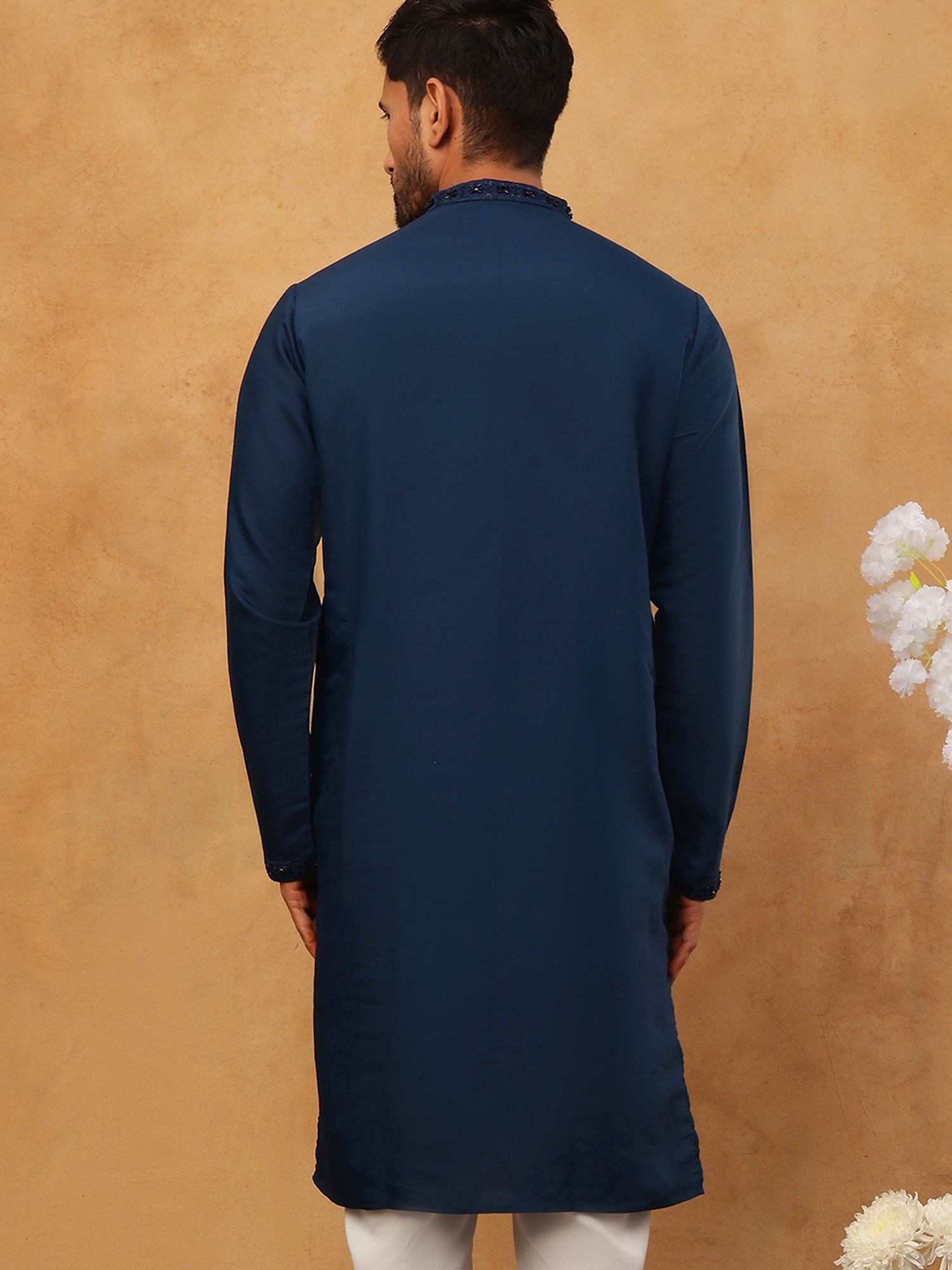 DesiQlo Men Floral Kurta Only - Multicolor