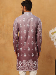 Printed Cotton Blend Kurta (65KO 5405 Brown ) [FF] [P-8-7]