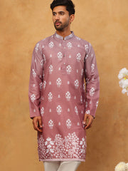 Printed Cotton Blend Kurta (65KO 5405 Pink ) [FF] [P-8-7]
