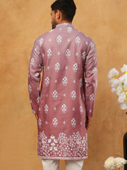 Printed Cotton Blend Kurta (65KO 5405 Pink ) [FF] [P-8-7]