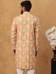 Festive Cotton Blend Printed Kurta (65KO 5434 Yellow ) [FF] [Q-11-14]