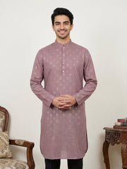Classic Cotton Blend Foil Print Kurta ( 65KO 5464Magenta ) [FF] [A-1-4]