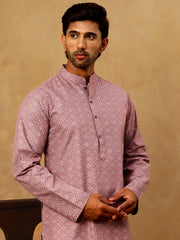 Traditional Printed Kurta for Men ( 65KO 5470Magenta )