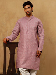 Traditional Printed Kurta for Men ( 65KO 5470Magenta )