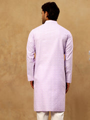 Traditional Printed Kurta for Men ( 65KO 5470Purple )