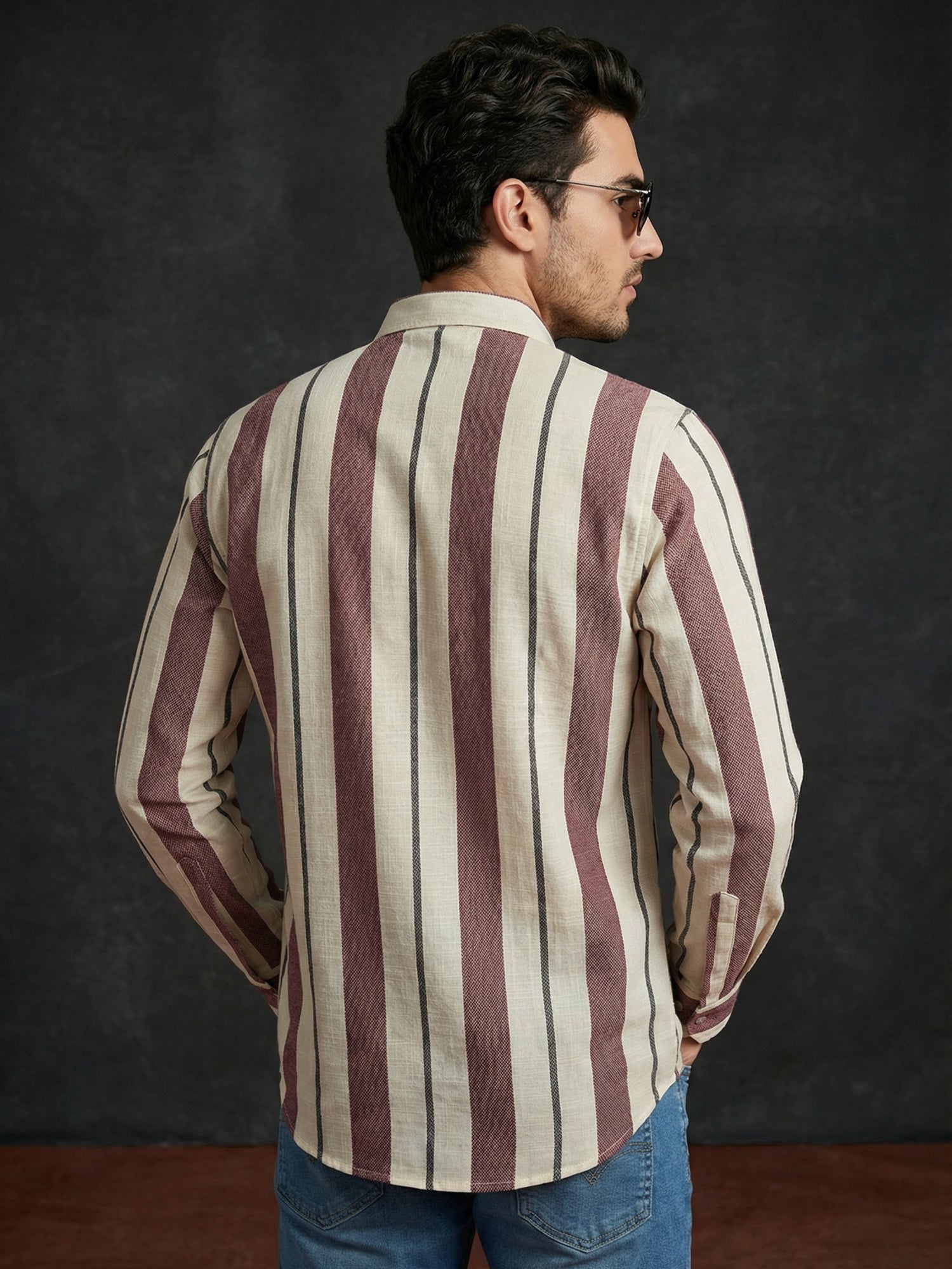 DesiQlo Men Printed Kurta Only - Multicolor - 65KO_5484Coffee_S