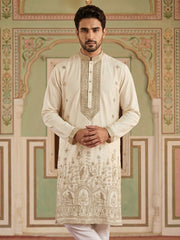 Luxury Festive Ethnic Kurta for Men ( 65KO 5503 White ) [FF] [H-10]