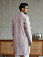 Woven Design Kurta for Men ( 65KO 5518Purple ) [FF] [H-8]