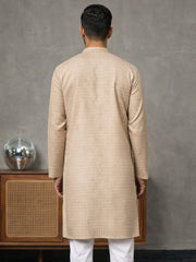 Foil Printed Cotton Blend Kurta ( 65KO 5523Peach ) [FF] [A-14]