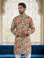 Paisley Floral Printed Kurta ( 65KO 5524Multi ) [FF] [L-7]